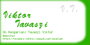 viktor tavaszi business card